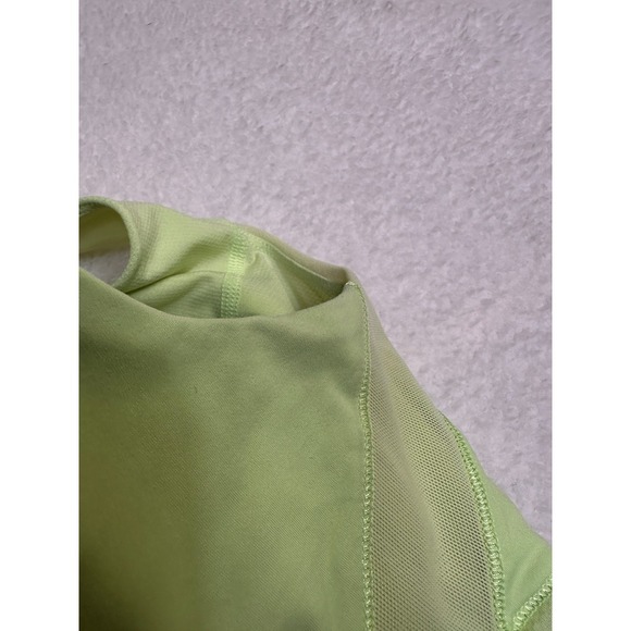 Lululemon Athletica Green Ruched Tank Top Athletic Built In Bra Size 6 - Picture 10 of 13
